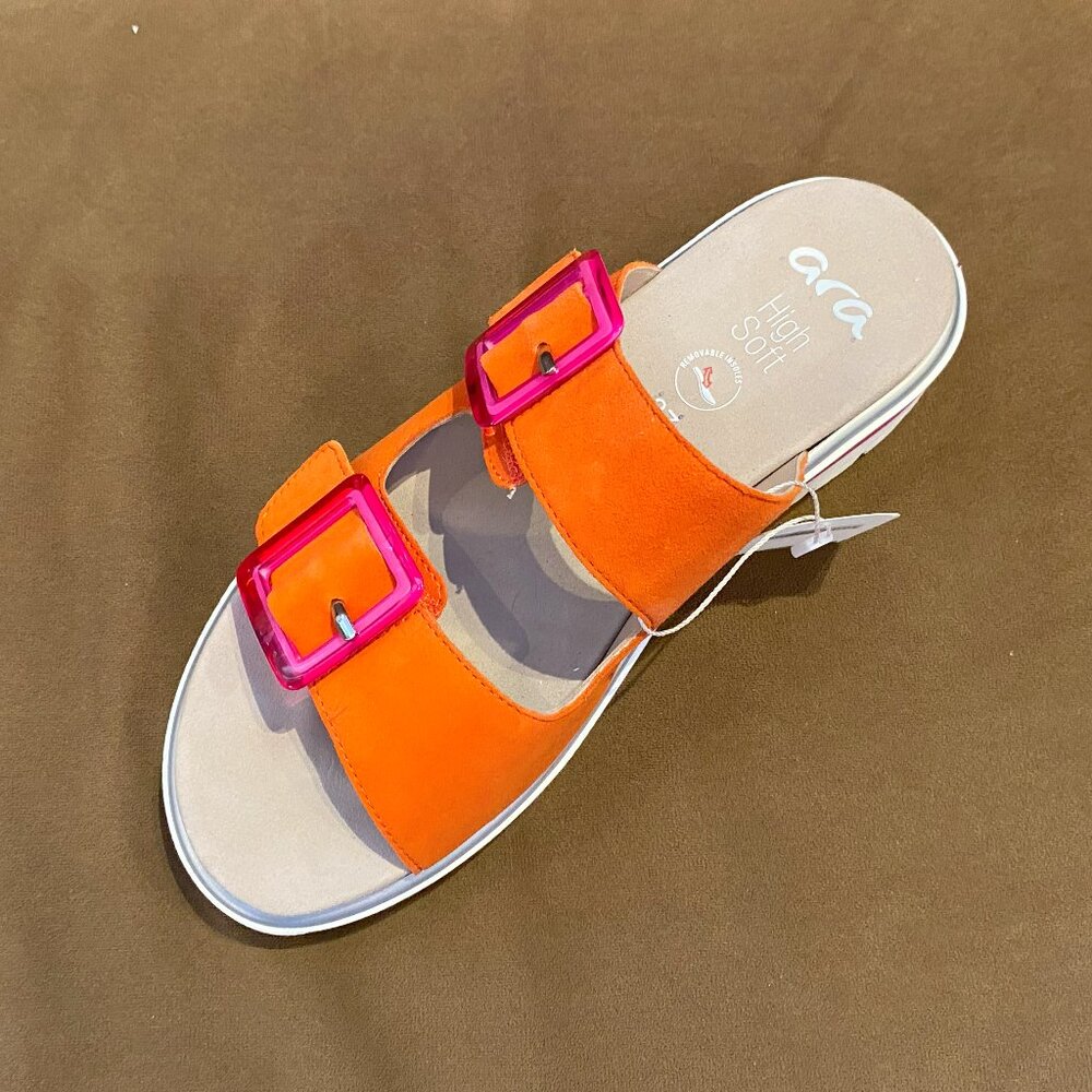 Ara - Marbella Slide (12-21011-18) Poppy - Multiple Sizes (NEW W/ BOX) - Picture 2 of 3